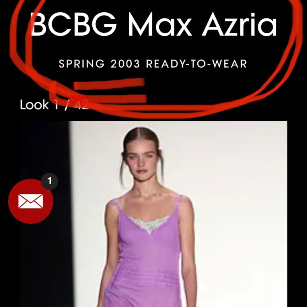 ISO in search of: BCBG MAXAZRIA 2003 spring collection. Sz 8, 10, 12 or L